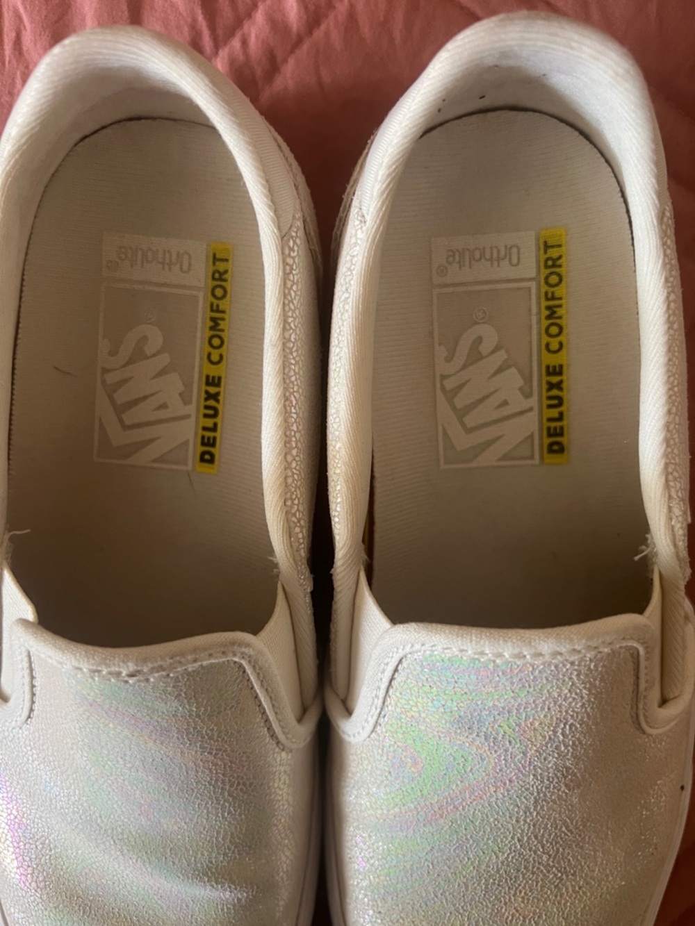 Vans Iridescent White Slip-On Sneakers - Picture 5 of 7